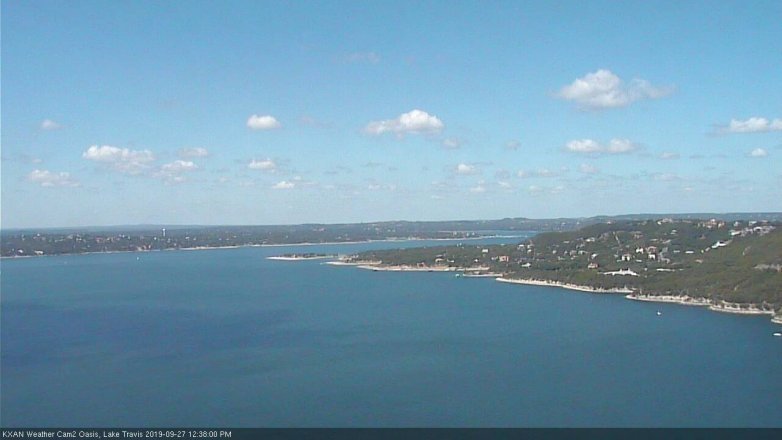 Lake Travis webcam, September 27, 2019 11:40 AM CT
