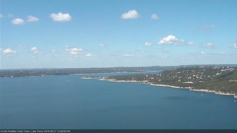 Lake Travis webcam, September 27, 2019 11:50 AM CT