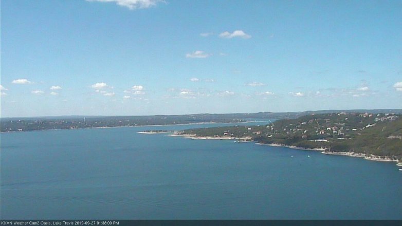 Lake Travis webcam, September 27, 2019 12:40 PM CT