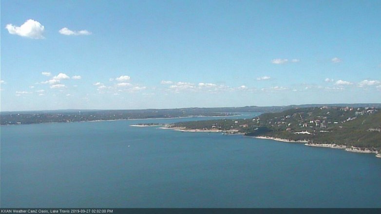 Lake Travis webcam, September 27, 2019 1:05 PM CT