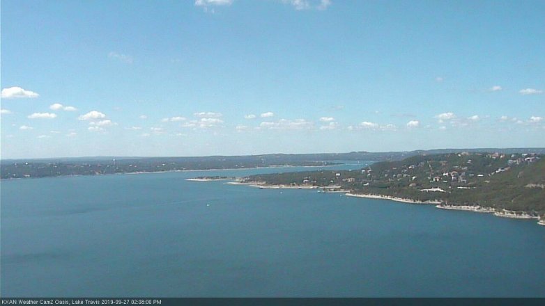 Lake Travis webcam, September 27, 2019 1:10 PM CT