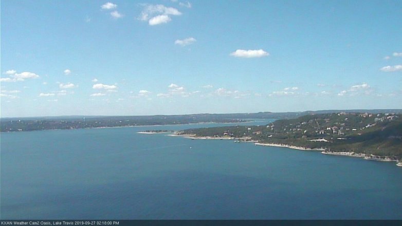 Lake Travis webcam, September 27, 2019 1:20 PM CT