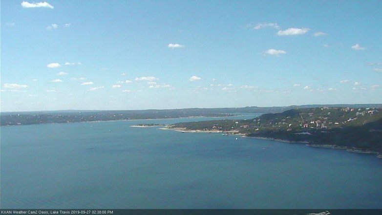 Lake Travis webcam, September 27, 2019 1:40 PM CT