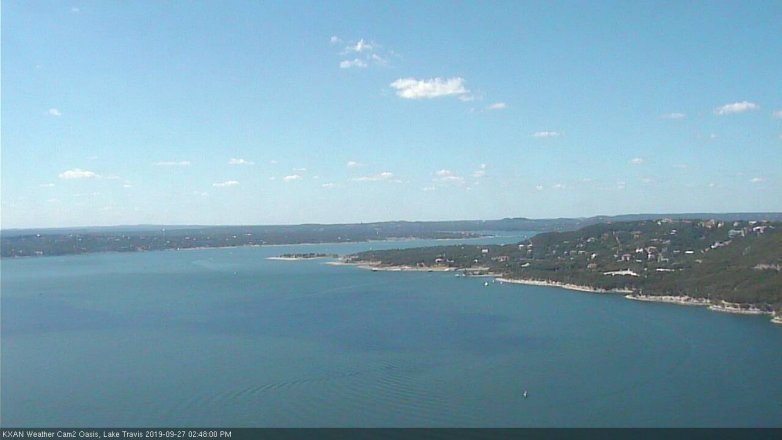 Lake Travis webcam, September 27, 2019 1:50 PM CT