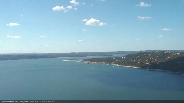 Lake Travis webcam, September 27, 2019 2:15 PM CT