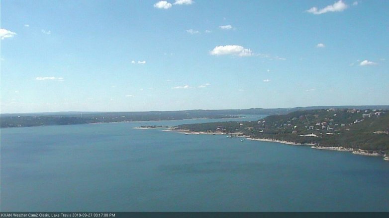Lake Travis webcam, September 27, 2019 2:20 PM CT