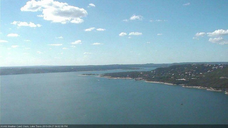 Lake Travis webcam, September 27, 2019 3:05 PM CT