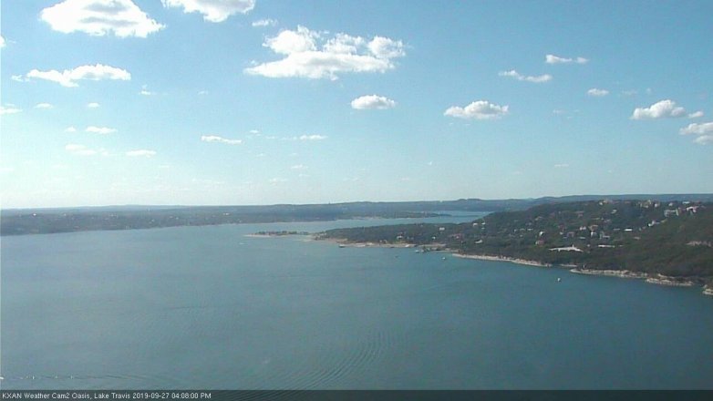 Lake Travis webcam, September 27, 2019 3:10 PM CT