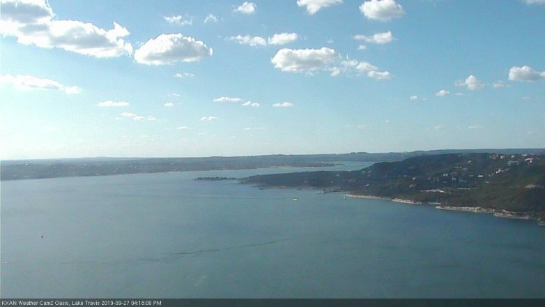 Lake Travis webcam, September 27, 2019 3:20 PM CT