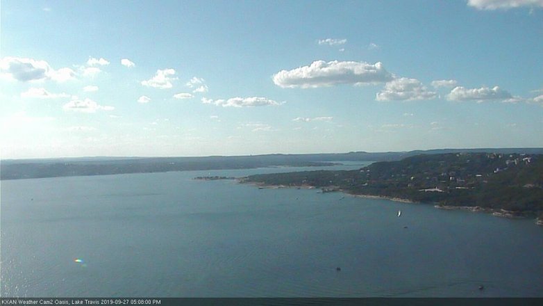 Lake Travis webcam, September 27, 2019 4:10 PM CT