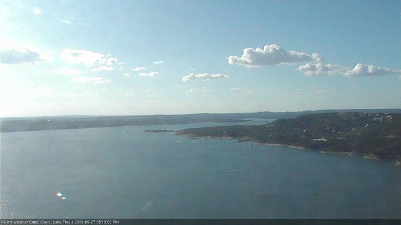 Lake Travis webcam, September 27, 2019 4:15 PM CT