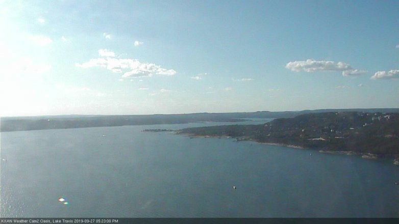 Lake Travis webcam, September 27, 2019 4:25 PM CT