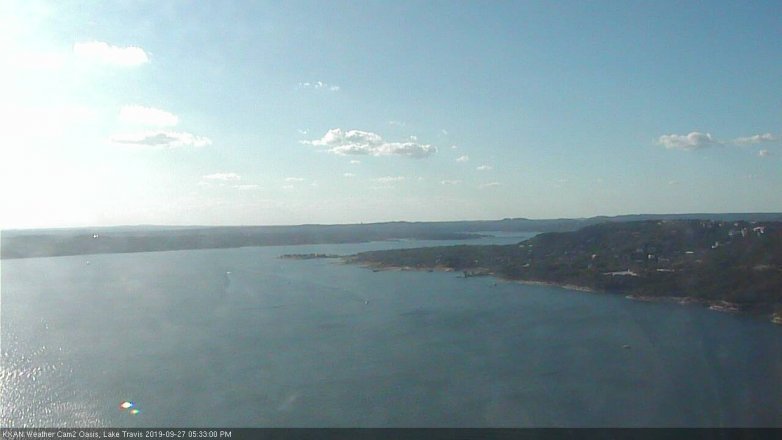Lake Travis webcam, September 27, 2019 4:35 PM CT