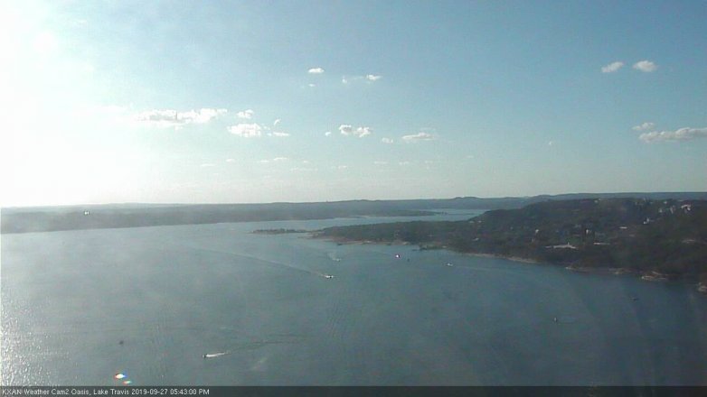 Lake Travis webcam, September 27, 2019 4:45 PM CT