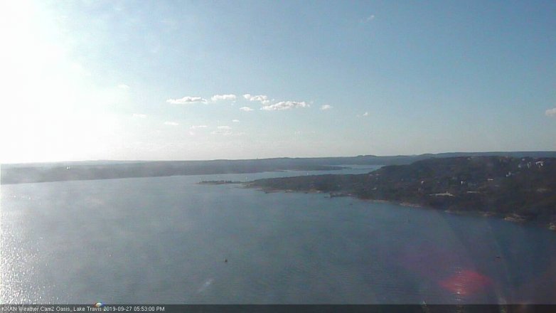Lake Travis webcam, September 27, 2019 4:55 PM CT