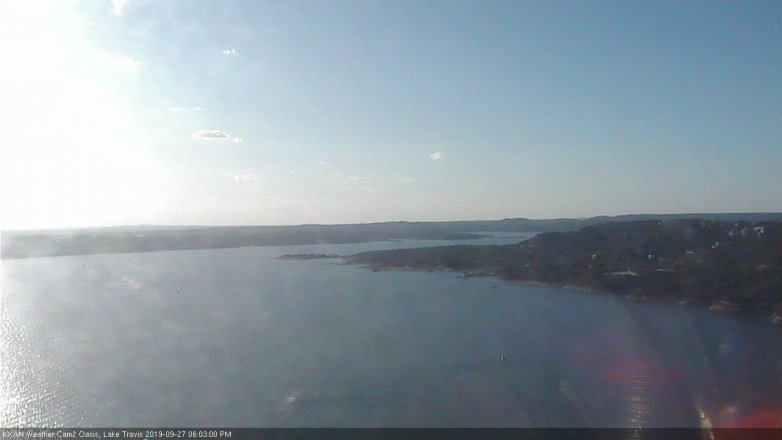 Lake Travis webcam, September 27, 2019 5:05 PM CT