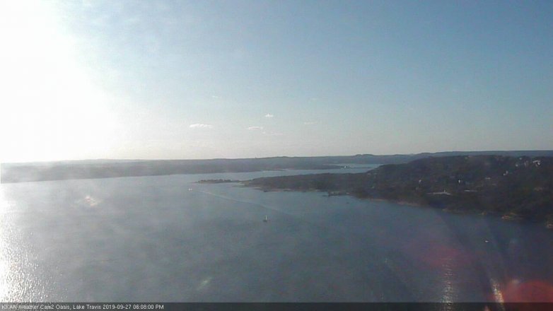 Lake Travis webcam, September 27, 2019 5:10 PM CT