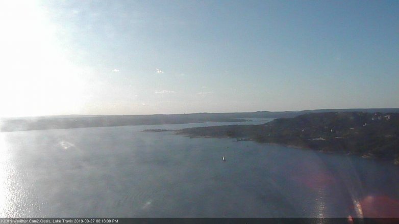 Lake Travis webcam, September 27, 2019 5:15 PM CT