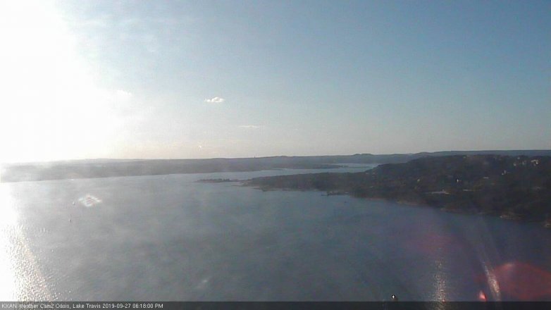 Lake Travis webcam, September 27, 2019 5:20 PM CT