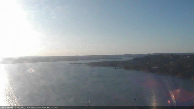 Lake Travis webcam, September 27, 2019 5:25 PM CT