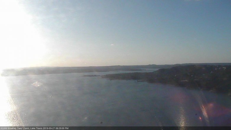 Lake Travis webcam, September 27, 2019 5:30 PM CT