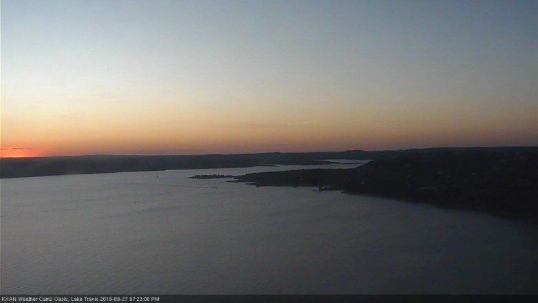 Lake Travis webcam, September 27, 2019 6:25 PM CT