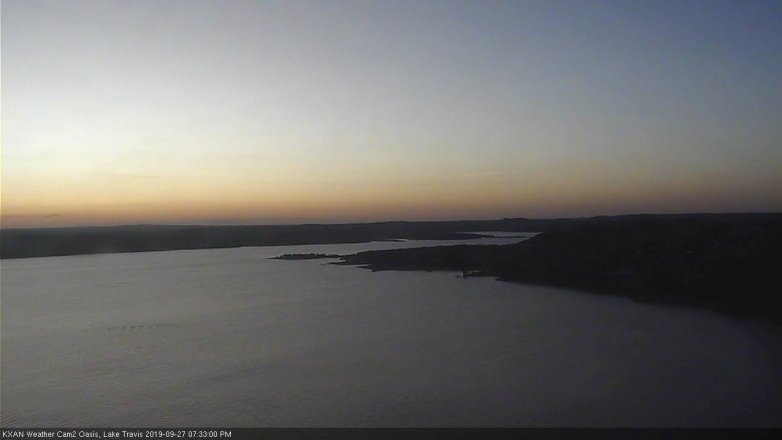Lake Travis webcam, September 27, 2019 6:35 PM CT