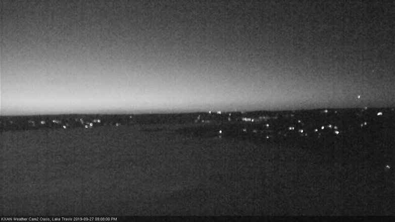 Lake Travis webcam, September 27, 2019 7:10 PM CT