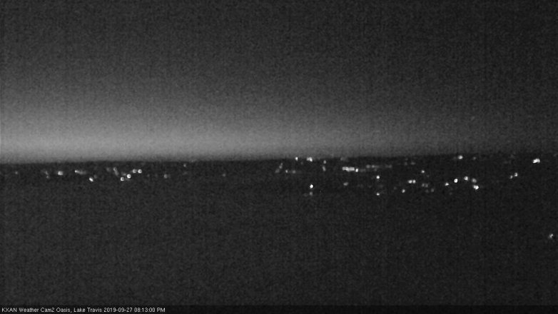 Lake Travis webcam, September 27, 2019 7:15 PM CT