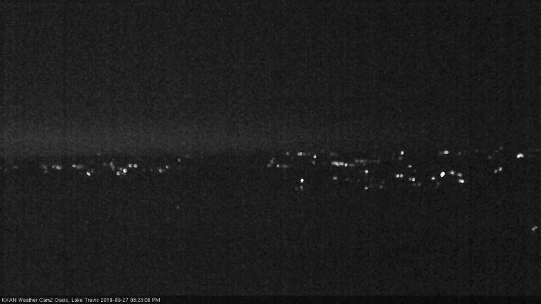 Lake Travis webcam, September 27, 2019 7:25 PM CT