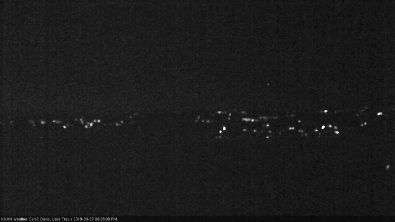 Lake Travis webcam, September 27, 2019 7:30 PM CT
