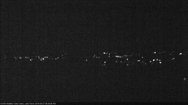Lake Travis webcam, September 27, 2019 7:40 PM CT