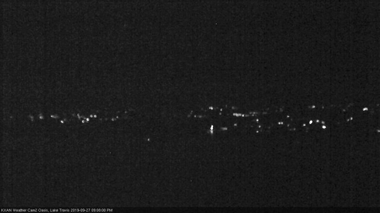 Lake Travis webcam, September 27, 2019 8:10 PM CT