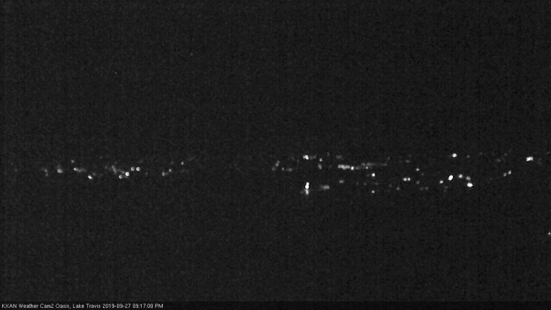 Lake Travis webcam, September 27, 2019 8:20 PM CT