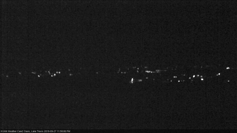 Lake Travis webcam, September 27, 2019 11:00 PM CT
