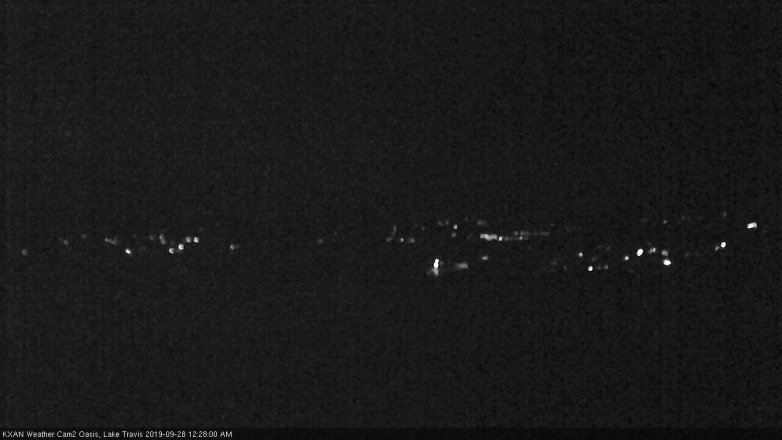 Lake Travis webcam, September 27, 2019 11:30 PM CT