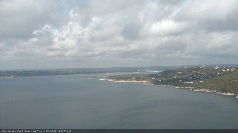Lake Travis webcam, September 28, 2019 9:10 AM CT