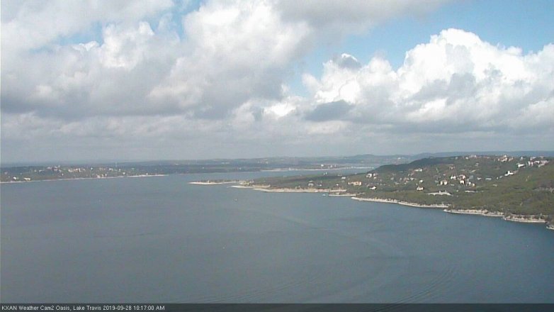 Lake Travis webcam, September 28, 2019 9:20 AM CT