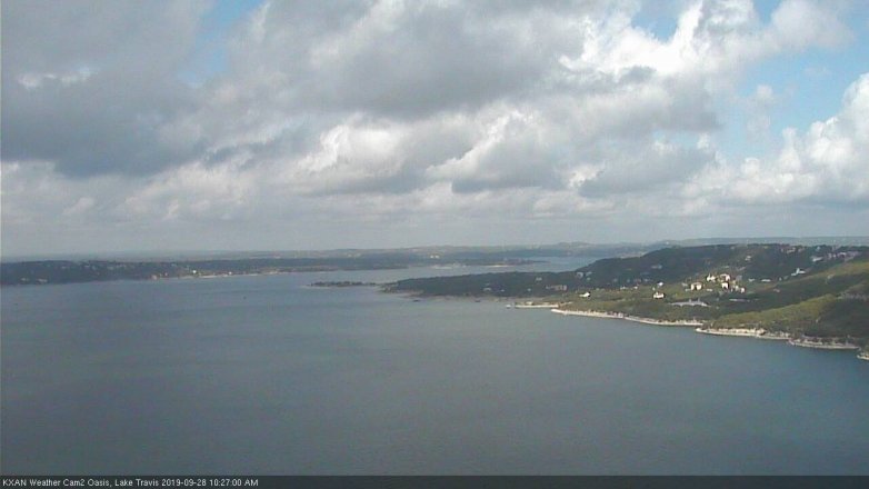 Lake Travis webcam, September 28, 2019 9:30 AM CT