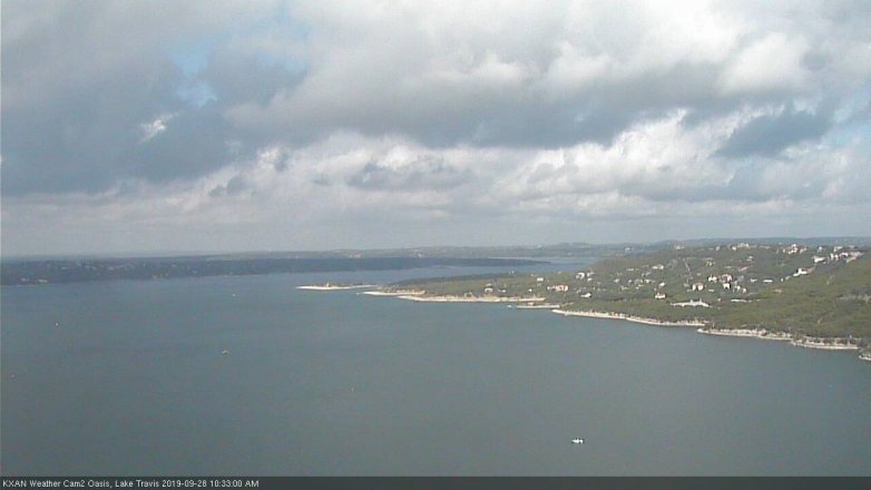Lake Travis webcam, September 28, 2019 9:35 AM CT