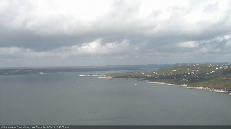 Lake Travis webcam, September 28, 2019 9:45 AM CT