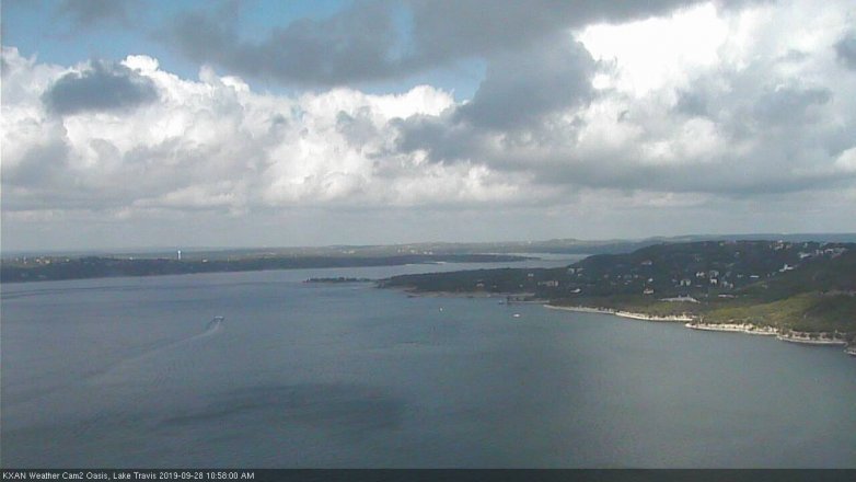 Lake Travis webcam, September 28, 2019 10:00 AM CT