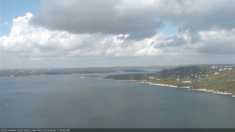 Lake Travis webcam, September 28, 2019 10:05 AM CT