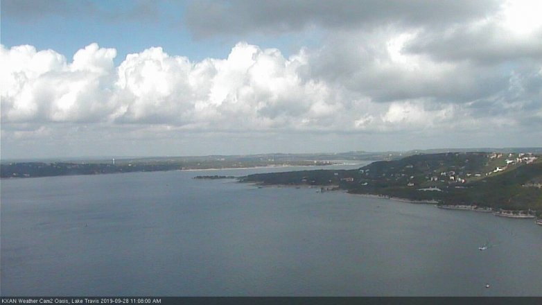 Lake Travis webcam, September 28, 2019 10:10 AM CT