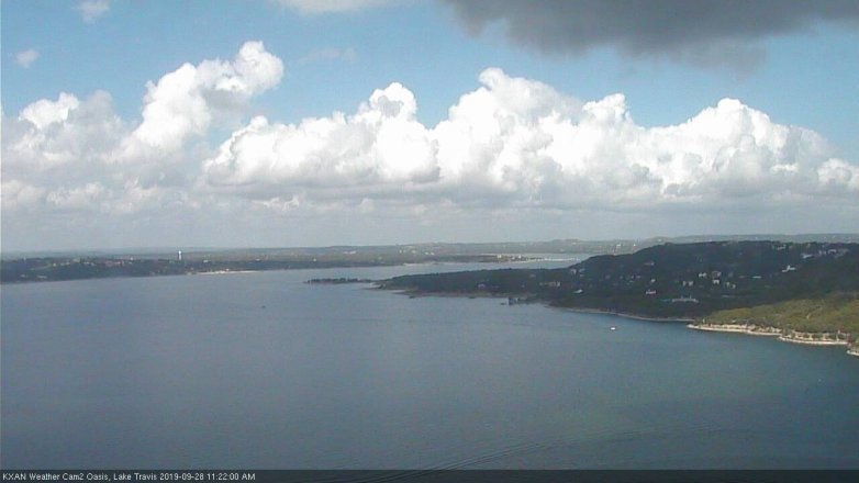 Lake Travis webcam, September 28, 2019 10:25 AM CT