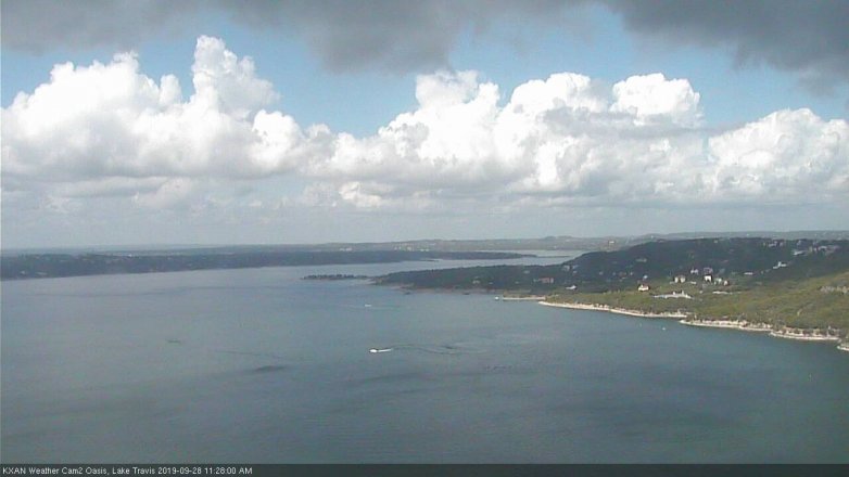 Lake Travis webcam, September 28, 2019 10:30 AM CT