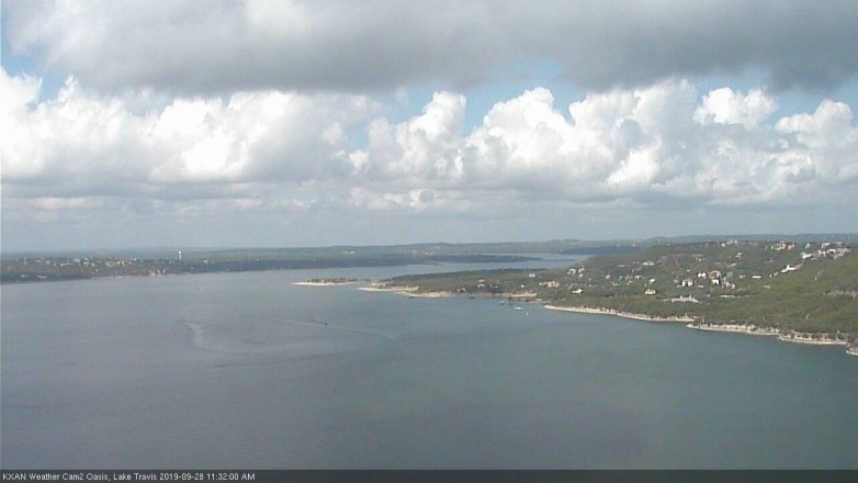 Lake Travis webcam, September 28, 2019 10:35 AM CT