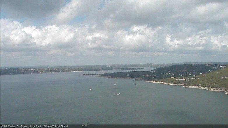 Lake Travis webcam, September 28, 2019 10:45 AM CT