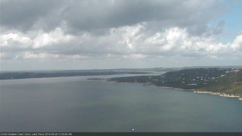 Lake Travis webcam, September 28, 2019 10:55 AM CT
