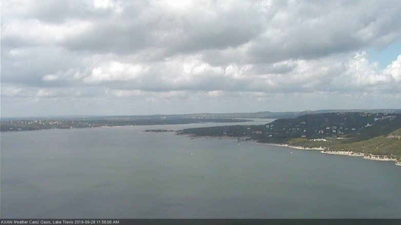 Lake Travis webcam, September 28, 2019 11:00 AM CT